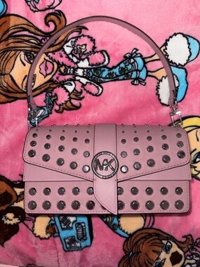 Michael Kors Pink Studded Shoulder Bag